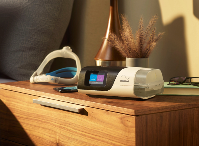 Produto eletrônico para tratamento de sono AirSense 10 da Resmed